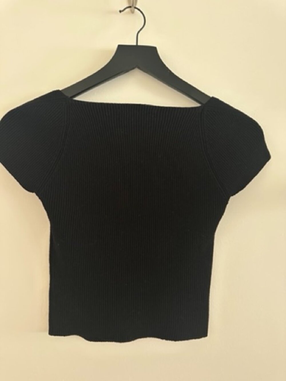 OLIVACEOUS Square Neck Ribbed Knit Top - Picture 4 of 4